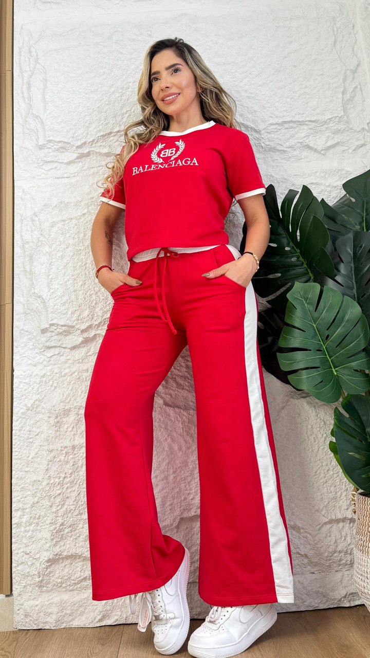 Conjunto bordado Balenciaga