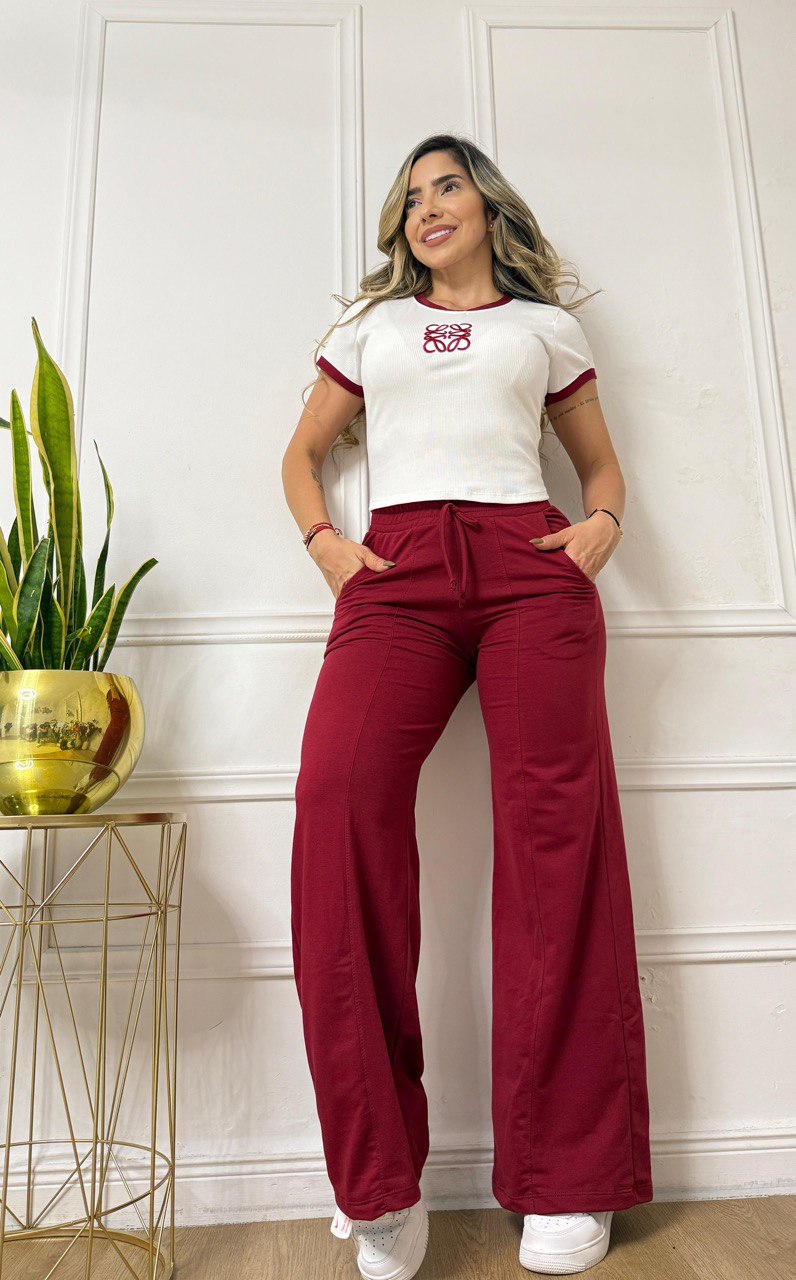 Conjunto bordado Loewe