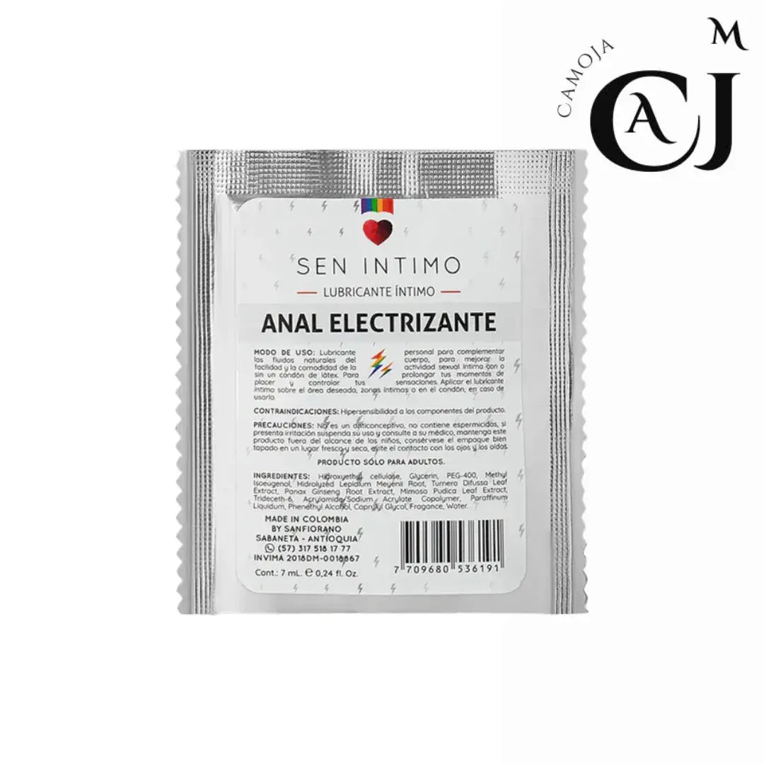 LUBRICANTE ANAL ELECTRIZANTE X7 ML SEN