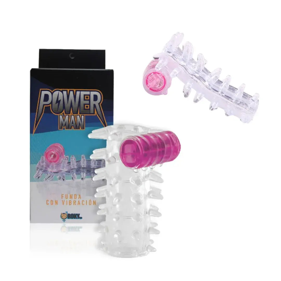 FUNDA CON VIBRACIÓN POWER MAN